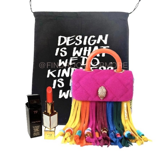 Kurt Geiger Handbags - Kurt Geiger Micro Kensington Fringe Crossbody Bag